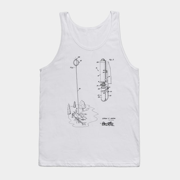 Impact Responsive Distress Signal Device Vintage Patent Hand Drawing Tank Top by TheYoungDesigns